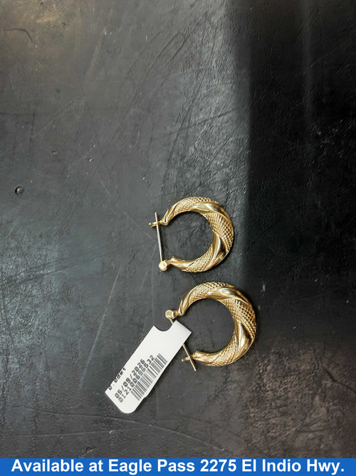 Hoop Earrings - Yellow Gold 14k (.585) 1.7 grams