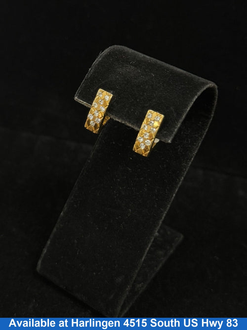 Bangle Earrings - Yellow Gold 10k (.417) 2.7 grams