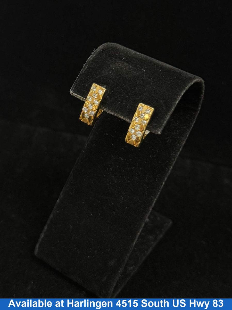 Bangle Earrings - Yellow Gold 10k (.417) 2.7 grams
