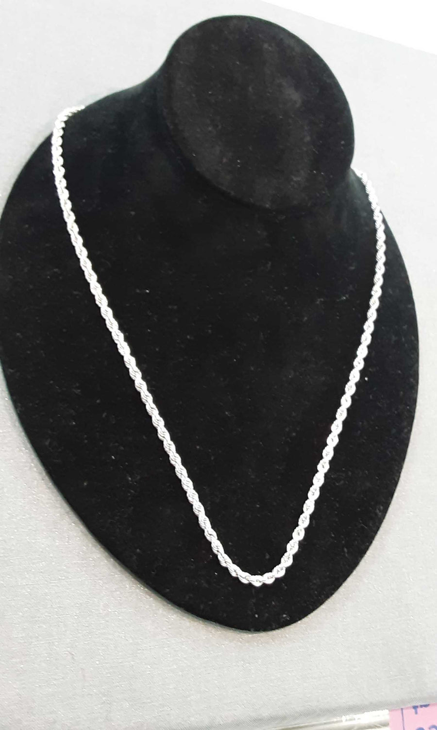 Rope Chain - White Gold 10k (.417) 5.6 grams 24 inch