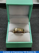 Ring - Wedding Band - Yellow Gold 10k (.417) 3.3 grams Size 11