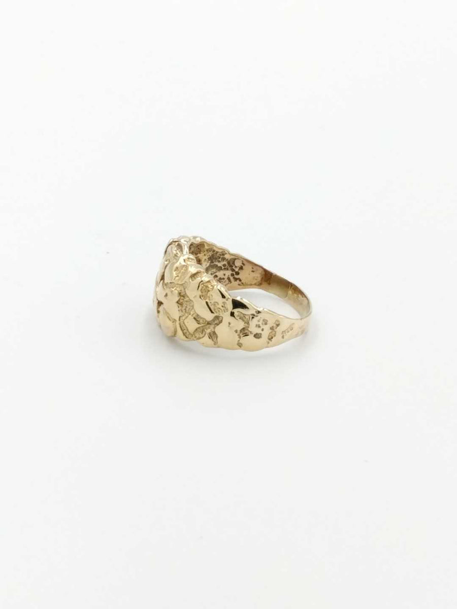 Men's Ring - Yellow Gold 10k (.417) 4.6 grams Size 10.5