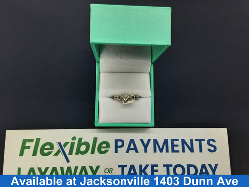Women's Ring - White Gold 14k (.585) 2.4 grams Size 6