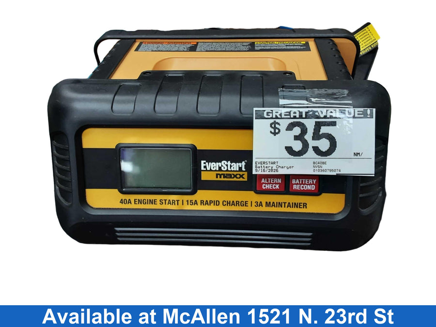Everstart Bc40be Yellow Battery Charger