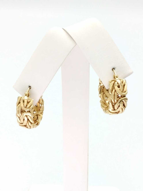 Hoop Earrings - Yellow Gold 10k (.417) 3.6 grams