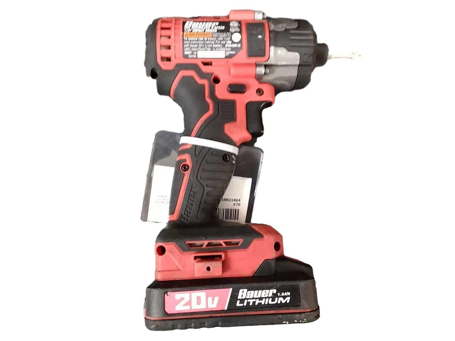 Bauer 3026035 Red Cordless Impact Drill