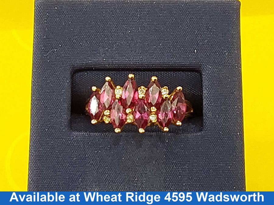 Women's Ring - Yellow Gold 14k (.585) 3.8 grams Size 9