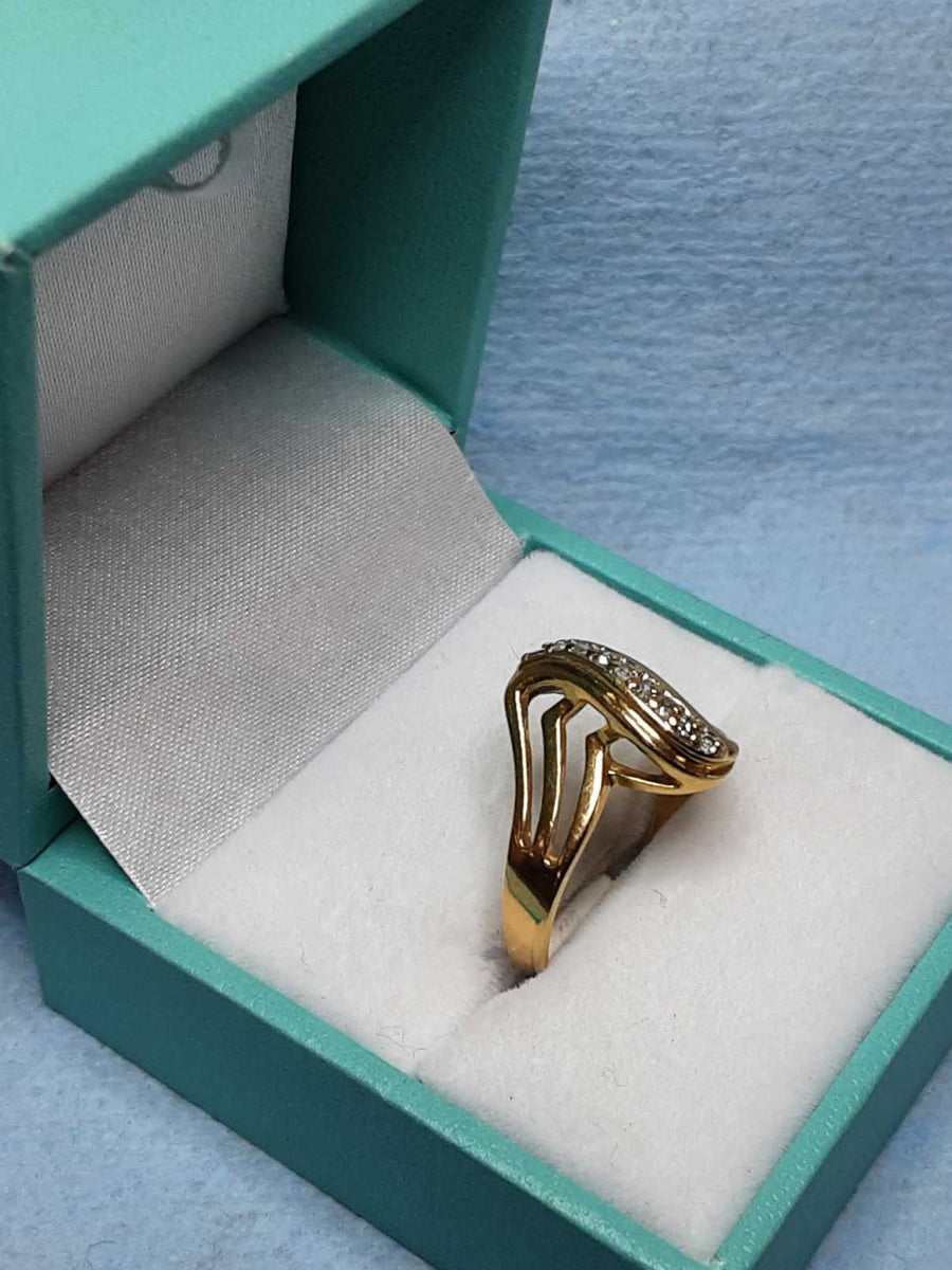 Women's Ring - Yellow Gold 14k (.585) 3.3 grams Size 8
