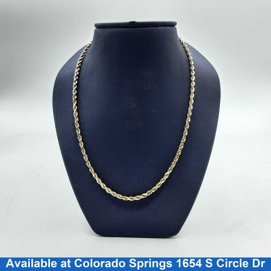 Rope Chain - Yellow Gold 14k (.585) 14.5 grams 20 inch
