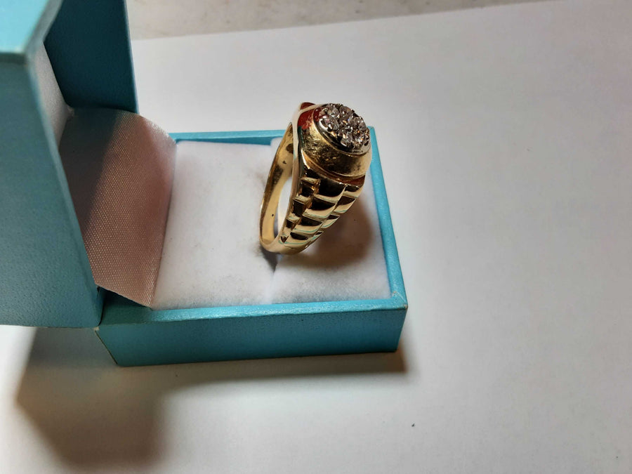 Men's Ring - Yellow Gold 14k (.585) 10 grams Size 12