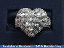 Women's Ring - White Gold 14k (.585) 7 grams Size 9.5