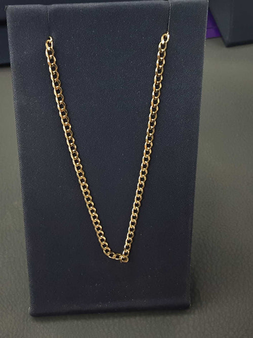 Cuban Link Chain - Yellow Gold 10k (.417) 5.3 grams 24 inch
