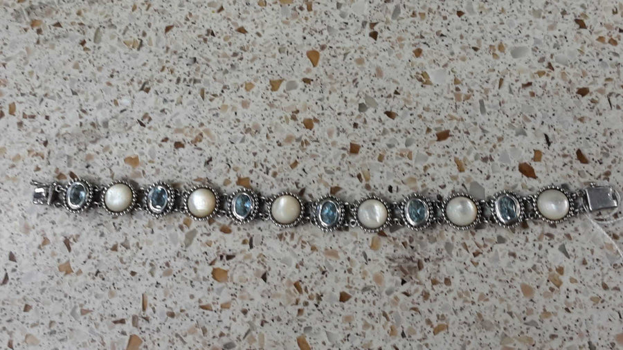 Tennis Bracelet - Silver 22.7 grams 8 inch