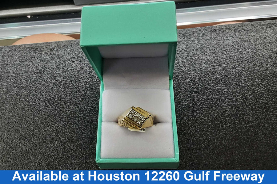 Men's Ring - Yellow Gold 14k (.585) 7.2 grams Size 7