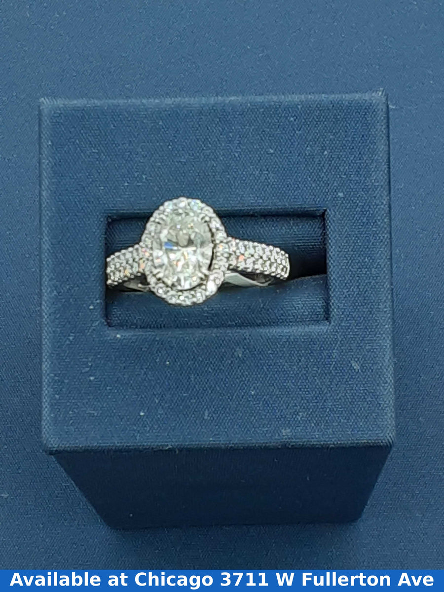 Women's Ring - White Gold 14k (.585) 5.6 grams Size 20