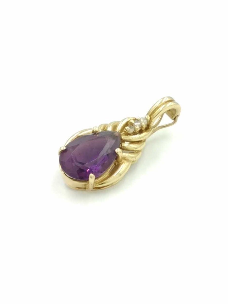 Diamond Pendant - Yellow Gold 14k (.585) 4 grams