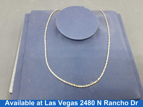 Rope Chain - Yellow Gold 14k (.585) 8.6 grams 24 inch