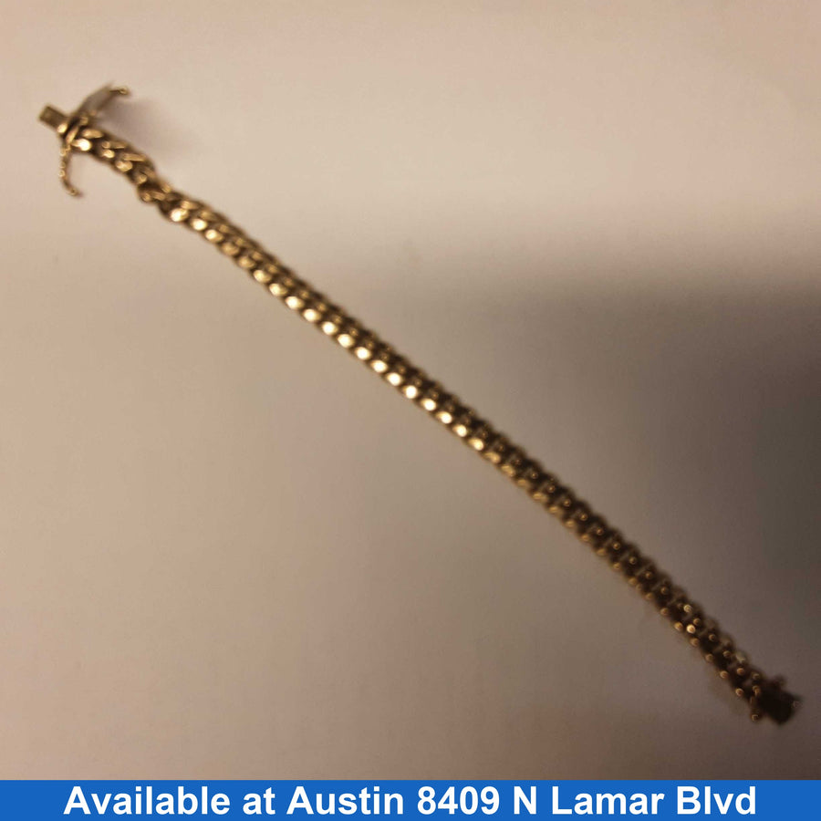 Cuban Link Bracelet - Yellow Gold 10k (.417) 10.7 grams 6 inch