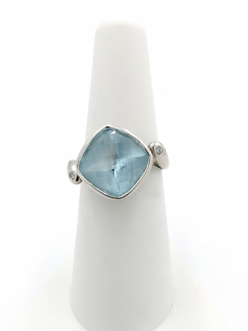 Women's Ring - White Gold 14k (.585) 4.5 grams Size 6.5
