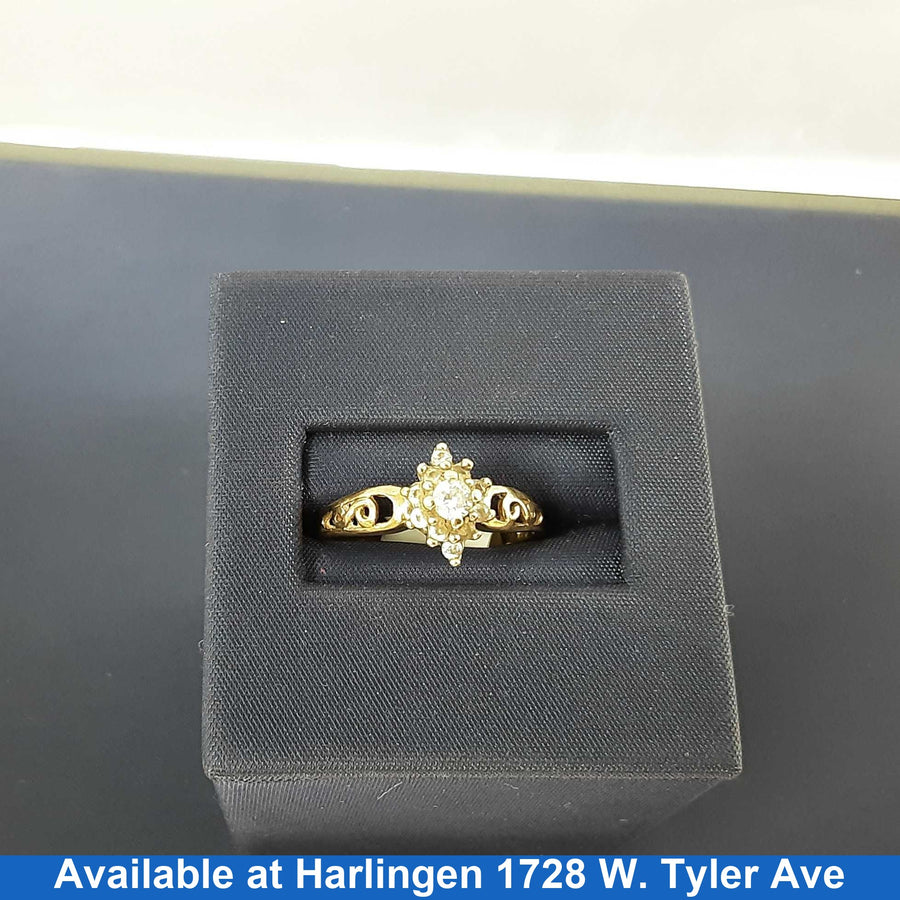 Women's Ring - Yellow Gold 10k (.417) 2 grams Size 7.5