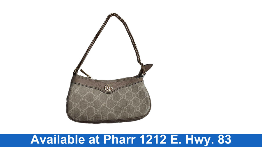 Gucci Phidia Chain Small Crossbody White Purse / Handbag