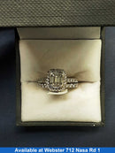 Ring - Engagement Set - White Gold 18k (.750) 6.3 grams Size 6