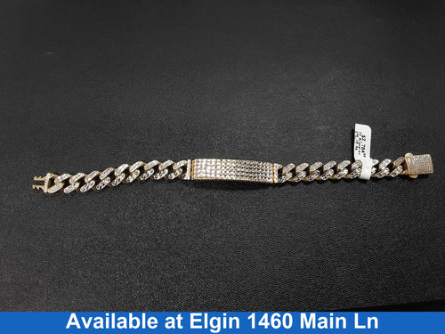 ID Bracelet - Tricolor Gold 14k (.585) 19.6 grams 8 inch