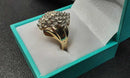 Women's Ring - Yellow Gold 14k (.585) 7.1 grams Size 9.5