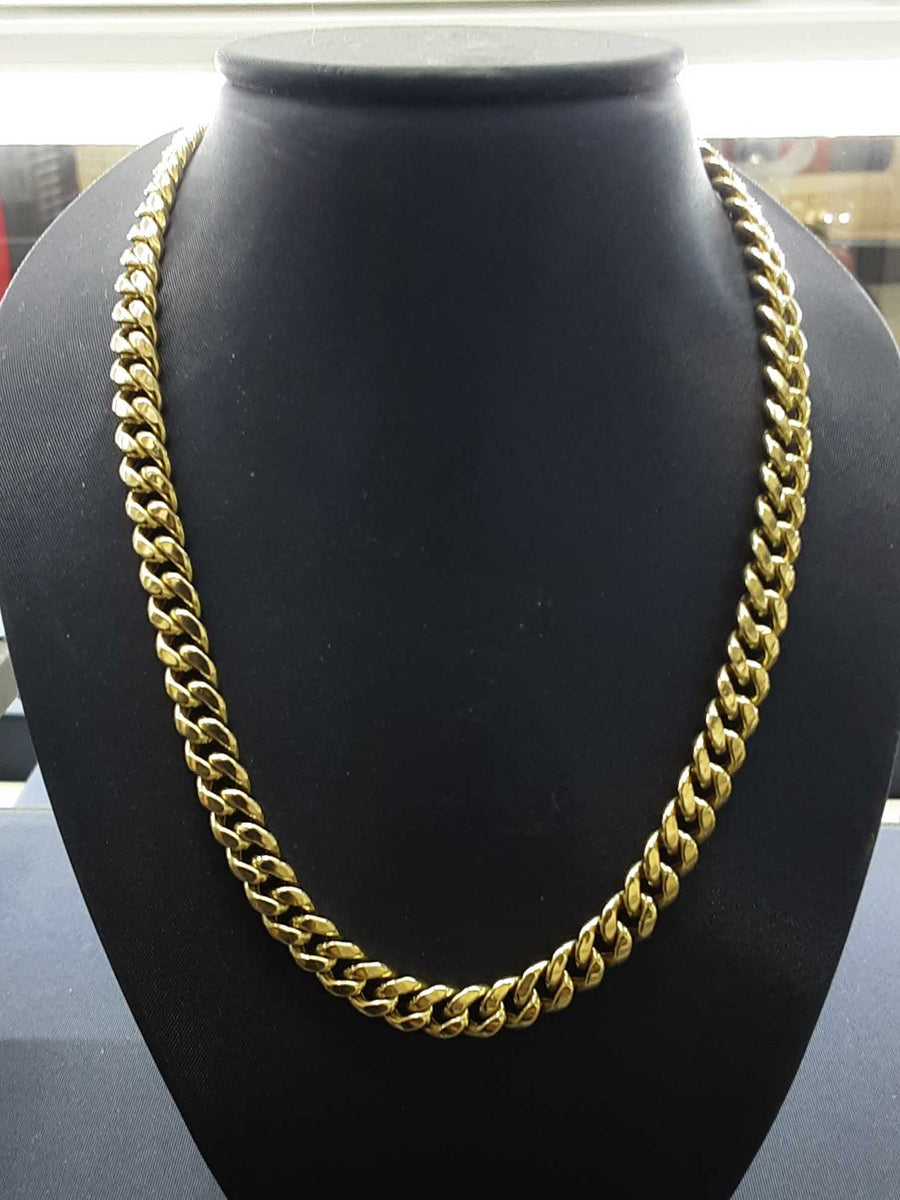 Cuban Link Chain - Yellow Gold 10k (.417) 23.6 grams 22 inch