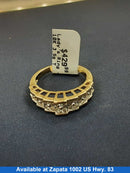 Women's Ring - Anniversary - Yellow Gold 10k (.417) 3.5 grams Size 10.5