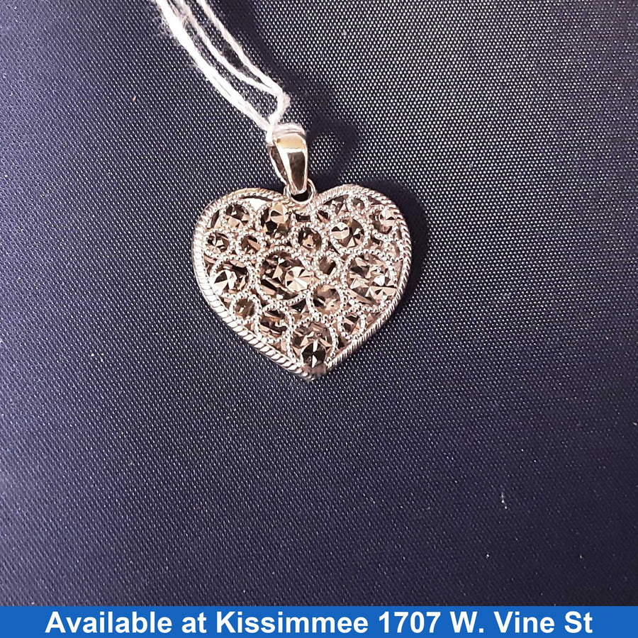Pendant - White Gold 10k (.417) 2.4 grams