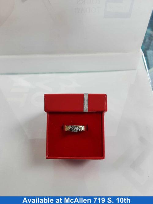 Women's Ring - Solitaire - Yellow Gold 10k (.417) 1.8 grams Size 20
