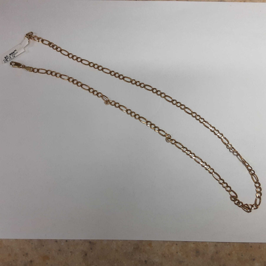 Figaro Chain - Yellow Gold 14k (.585) 13.1 grams 24 inch