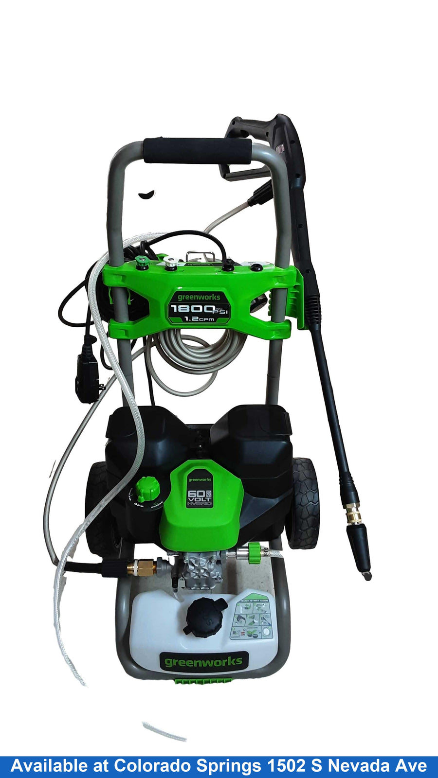 Greenworks Pw18hyb Green Corded Pressure Washer