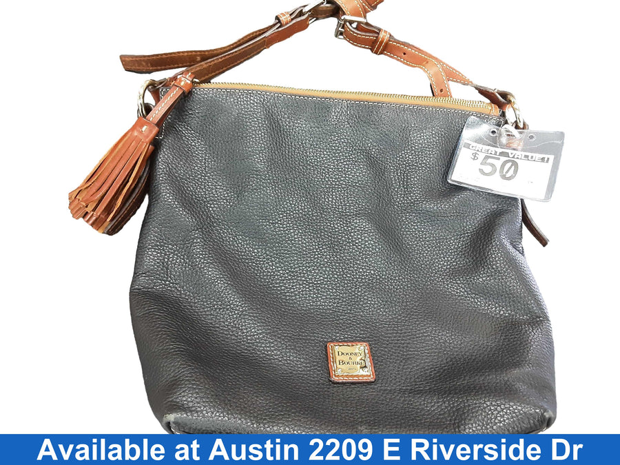 Dooney & Bourke Pebble Grain Crossbody Black Purse / Handbag