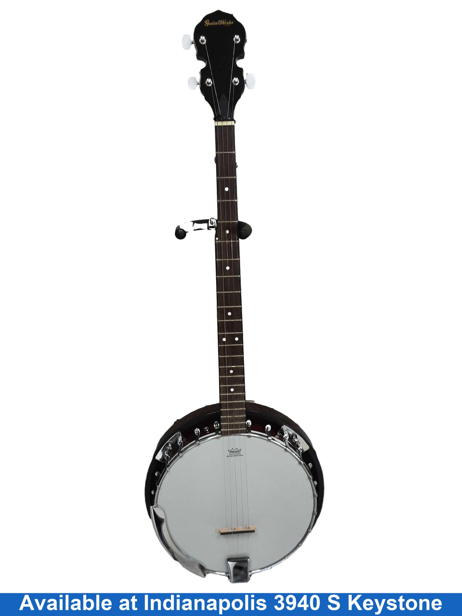 Guitar Works Closed Back Brown Banjo