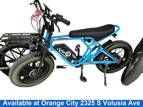 Emojo Streetrod Blue Powered Bike Scooter