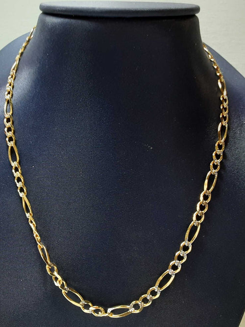 Figaro Chain - Yellow Gold 14k (.585) 14.3 grams 24 inch