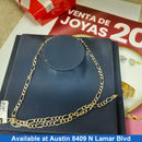 Figaro Chain - Tricolor Gold 14k (.585) 18.3 grams 22 inch