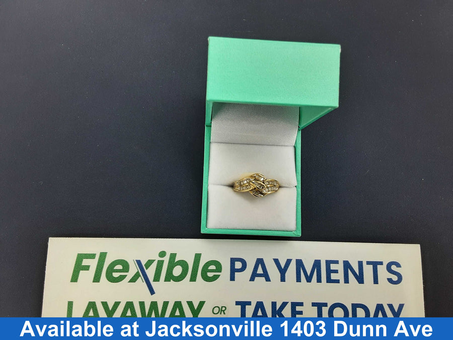 Women's Ring - Yellow Gold 10k (.417) 4.9 grams Size 7