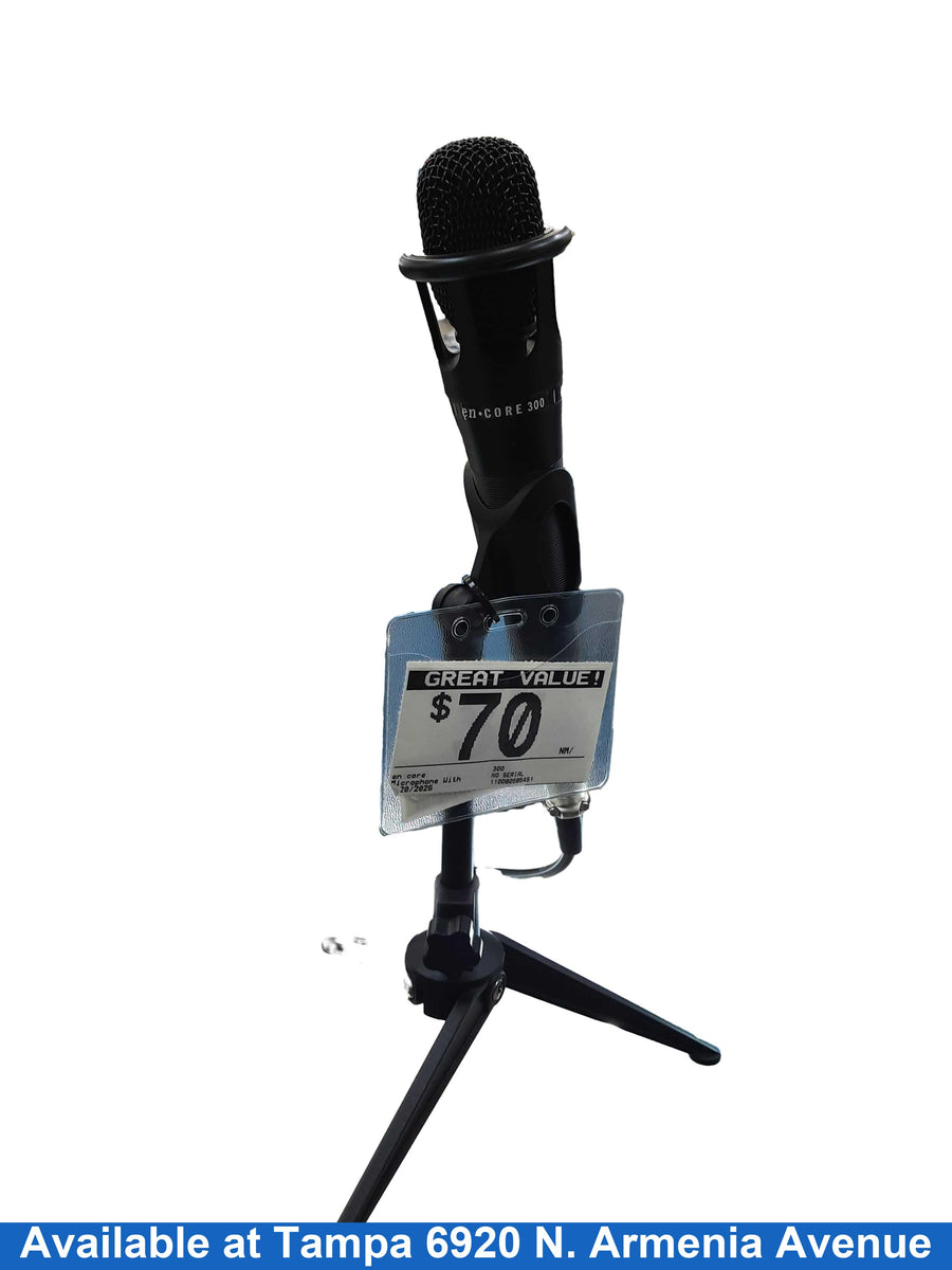 En Core 300 Black Corded Microphone