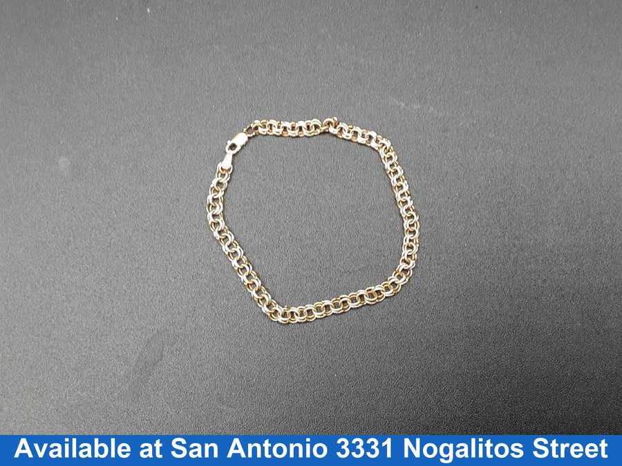 Cable Bracelet - Yellow Gold 10k (.417) 4.6 grams 7 inch
