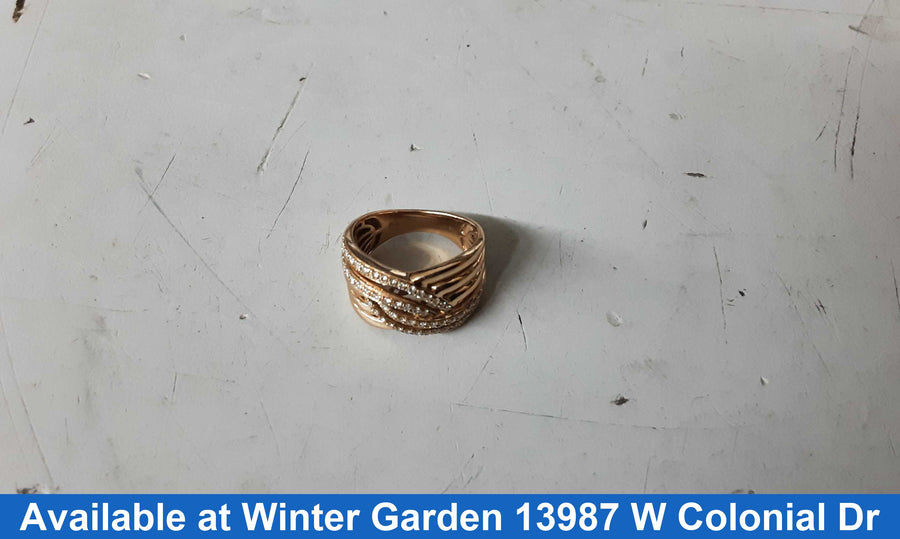 Women's Ring - Rose Gold 14k (.585) 6.9 grams Size 7