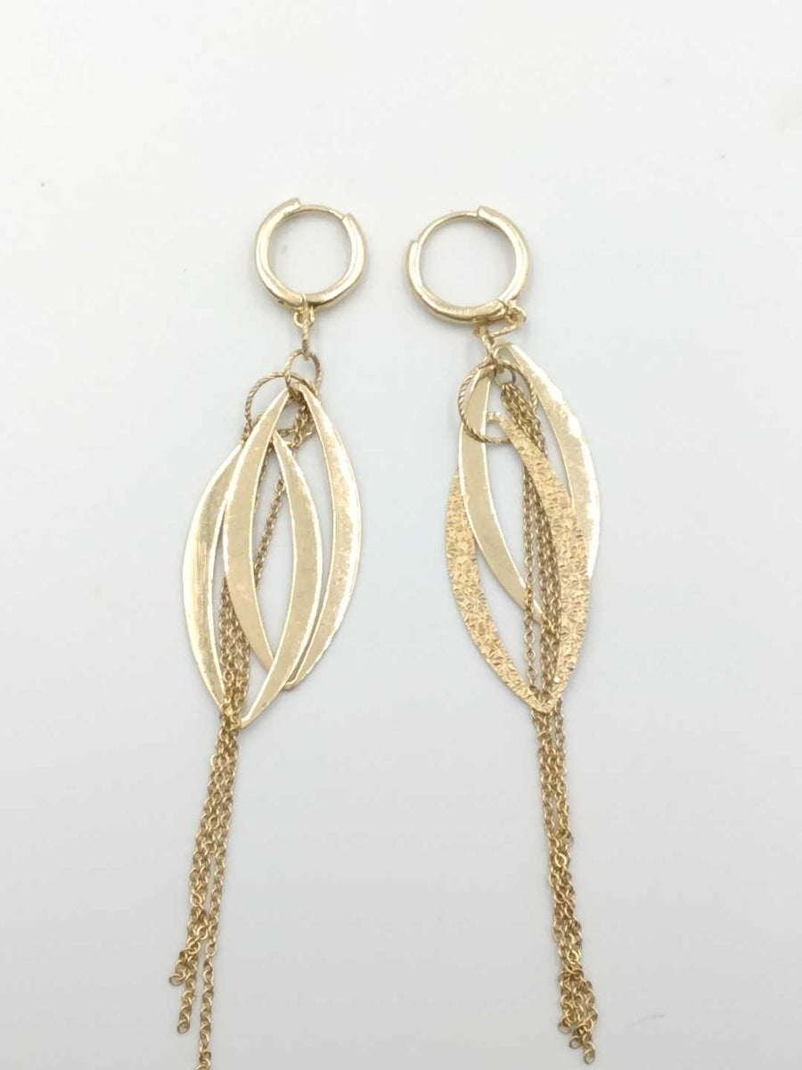 Jacket Earrings - Yellow Gold 14k (.585) 3.9 grams