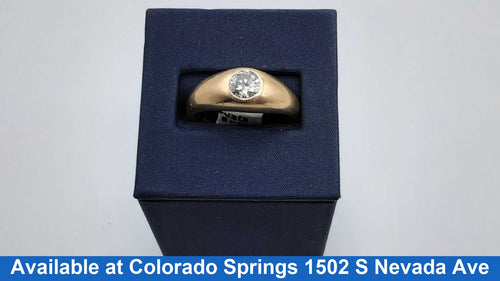 Men's Ring - Yellow Gold 14k (.585) 5.7 grams Size 12