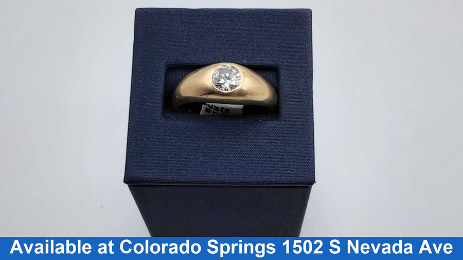Men's Ring - Yellow Gold 14k (.585) 5.7 grams Size 12