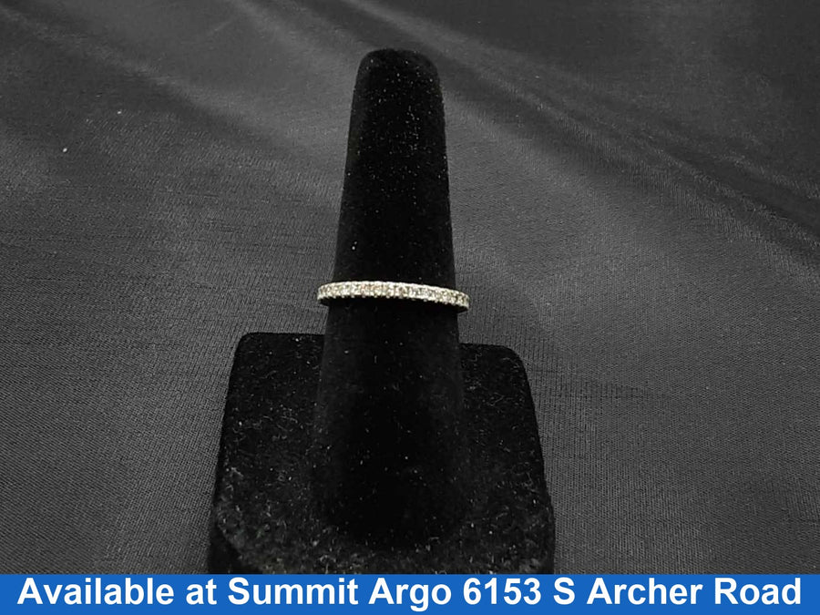 Ring - Wedding Band - White Gold 14k (.585) 1.7 grams Size 4.5