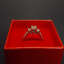 Ring - Engagement Set - White Gold 10k (.417) 3 grams Size 7