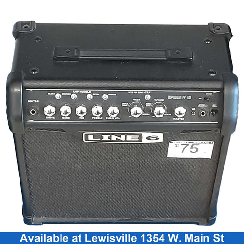 Line6 Spider Iv 15 Black Guitar Amplifier