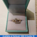 Ring - Engagement Set - Yellow Gold 14k (.585) 2.8 grams Size 5